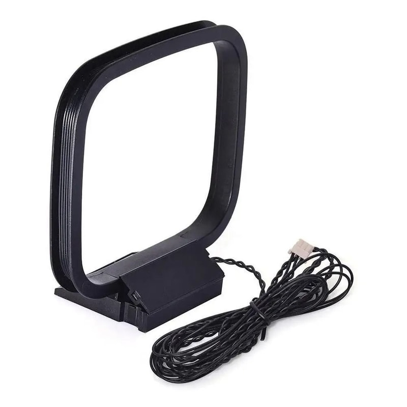 Mini Universal FM AM Radio Loop Antenna For Sony And Sharp HiFi Stereo Audio Receiver Systems 0