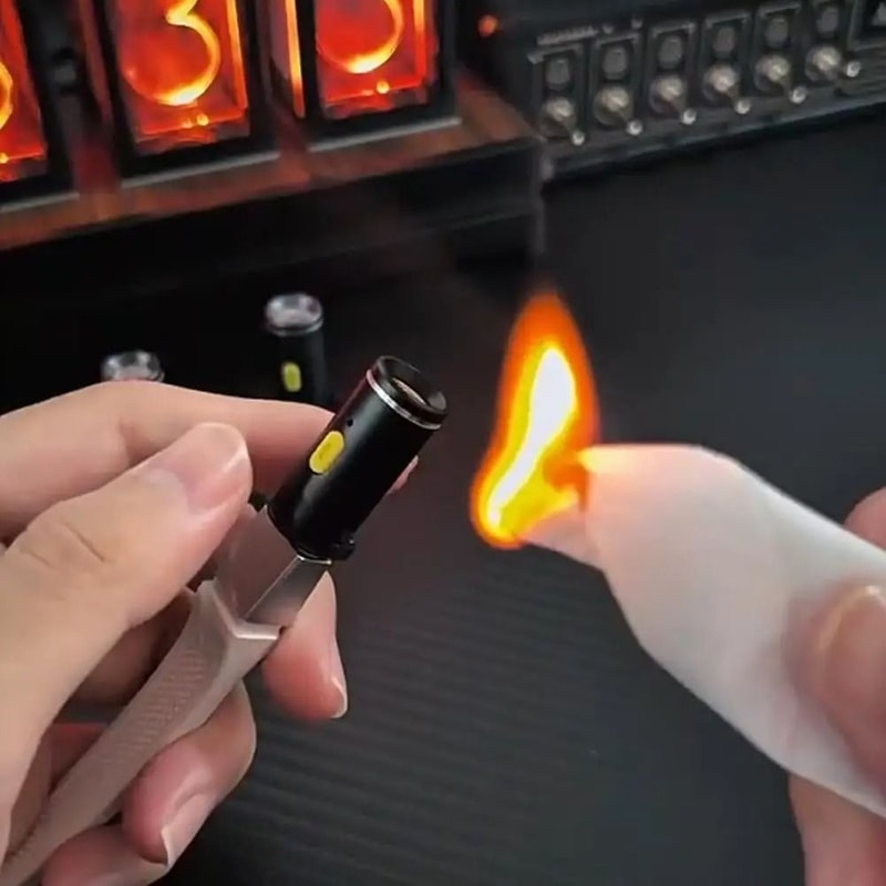 Miniature TypeC Powered Flameless Electric Lighter Aluminum Alloy Travel Ignition Tool 1