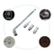 HighFidelity 76cm Telescopic DABFM Radio Antenna Universal 4Piece Aerial Set With MultiAdapter Log 1