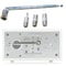HighFidelity 76cm Telescopic DABFM Radio Antenna Universal 4Piece Aerial Set With MultiAdapter Log 2