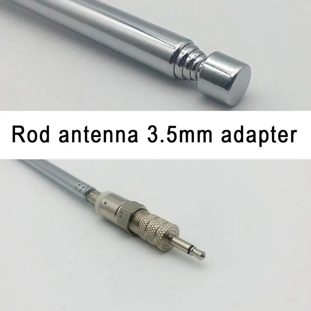 HighFidelity 76cm Telescopic DABFM Radio Antenna Universal 4Piece Aerial Set With MultiAdapter Log 4