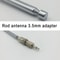 HighFidelity 76cm Telescopic DABFM Radio Antenna Universal 4Piece Aerial Set With MultiAdapter Log 4