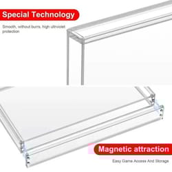 switch 2 magnetic acrylic game card display case | high-transparency dustproof storage box