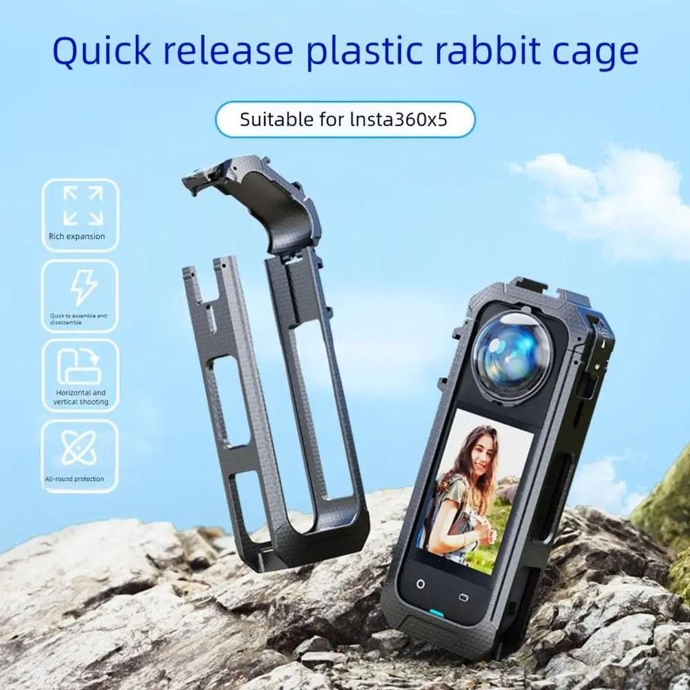 Insta360 X5 Magnetic Expansion Rabbit Cage HighStability Shockproof Protective Frame 1