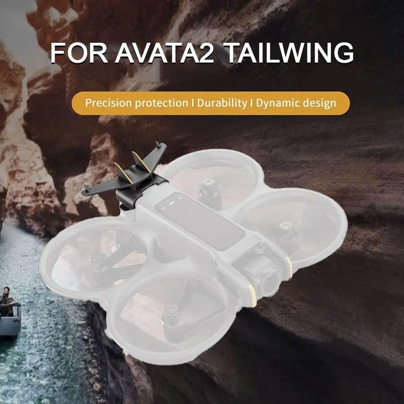 DJI Avata 2 Aerodynamic Rear Tail Wing DualFunction Drag Reduction Battery AntiRelease Buckle 2