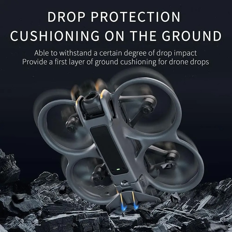 DJI Avata 2 Aerodynamic Rear Tail Wing DualFunction Drag Reduction Battery AntiRelease Buckle 3