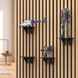 non-perforated sound-absorbing board bracket | drill-free floating shelf for acoustic panels & studio equipment