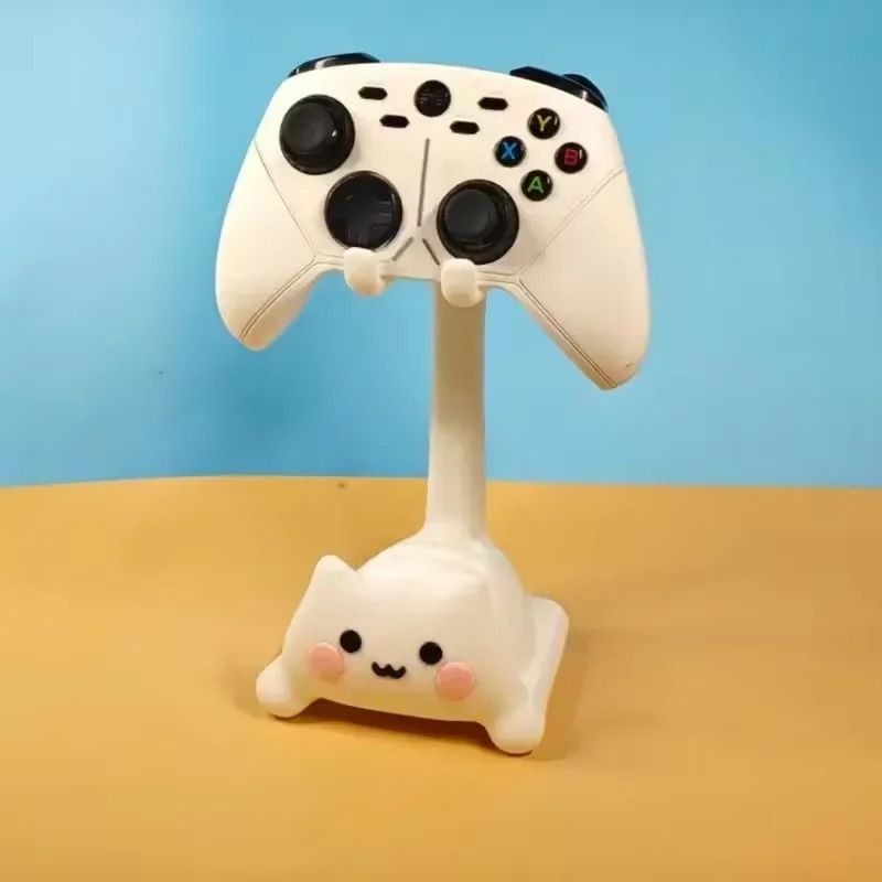 Kawaii CatShaped Universal Controller Stand HighStability Desktop Gamepad Holder For PS5 Xbox Swi 1