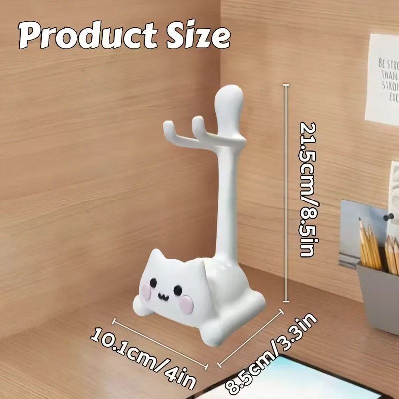 Kawaii CatShaped Universal Controller Stand HighStability Desktop Gamepad Holder For PS5 Xbox Swi 4