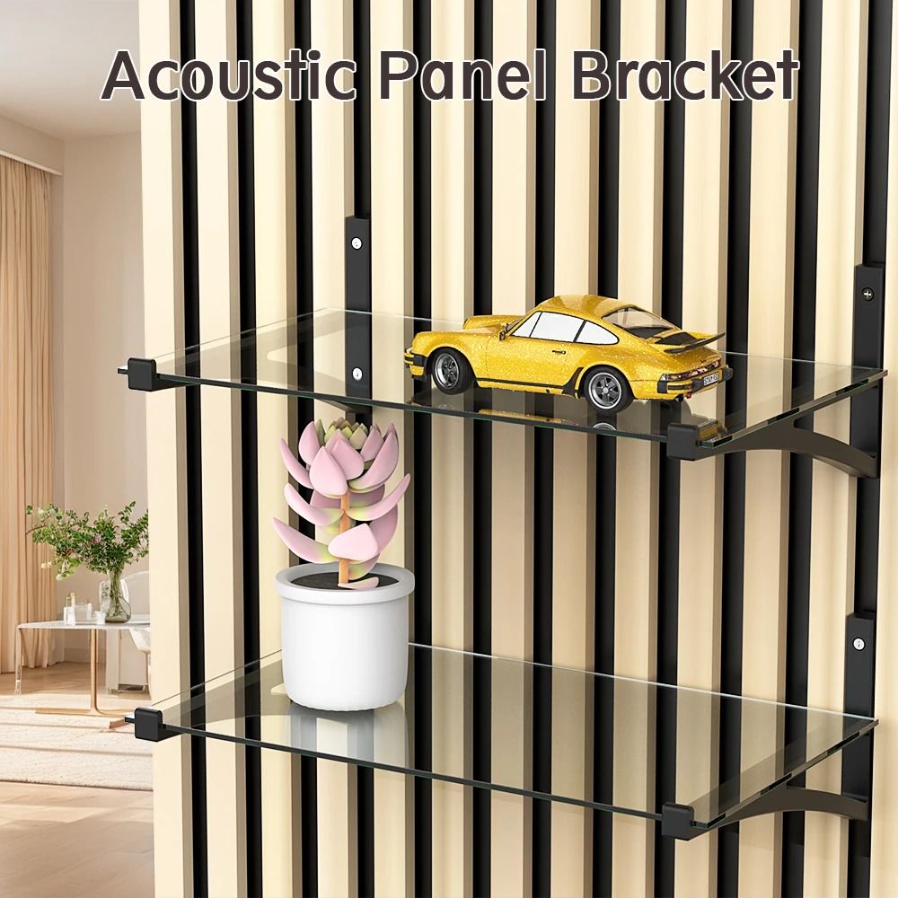 SoundAbsorbing Board Shelf Brackets Set Of 2 HighStability Acoustic Panel Mounting Hardware 2