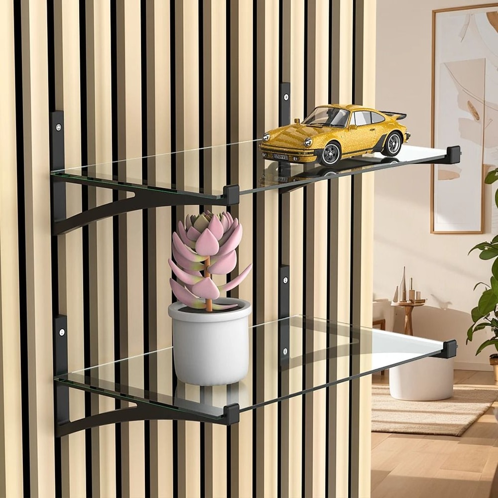 SoundAbsorbing Board Shelf Brackets Set Of 2 HighStability Acoustic Panel Mounting Hardware 3