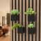 Square Acoustic Panel Planter Storage Box HighFidelity NoDrill Greenery Rack For Home Studios Of 3