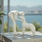 Minimalist Dog Owner Emotional Sculpture HighFidelity Sculptural Desktop Decor Heartfelt Home Ga 4