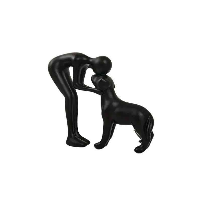 Minimalist Dog Owner Emotional Sculpture HighFidelity Sculptural Desktop Decor Heartfelt Home Ga 7