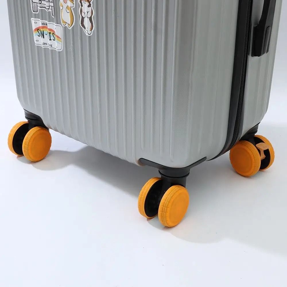 Silicone Silent Luggage Wheel Protector NoiseReduction WearResistant Cover For Trolley Casters 2