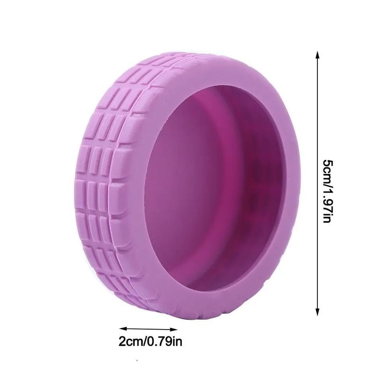 Silicone Silent Luggage Wheel Protector NoiseReduction WearResistant Cover For Trolley Casters 4