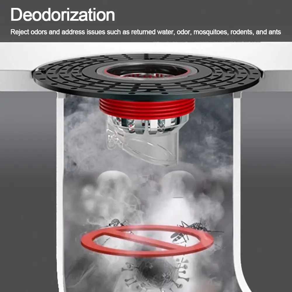 SelfClosing AntiOdor Drain Core HighFidelity AntiInsect AntiBlocking Sewer Filter 0