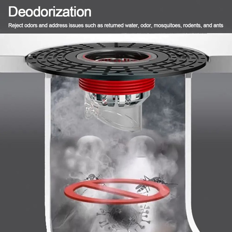 SelfClosing AntiOdor Drain Core HighFidelity AntiInsect AntiBlocking Sewer Filter 0