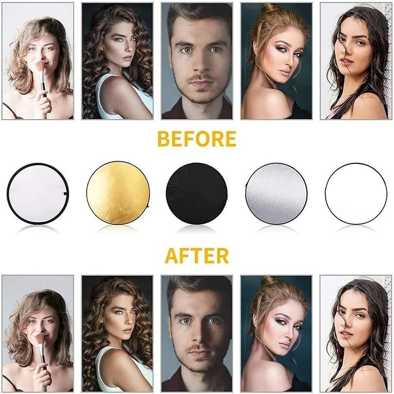 5in1 Professional Photography Reflector HighFidelity Light Diffuser Gallery For Studio Location 3