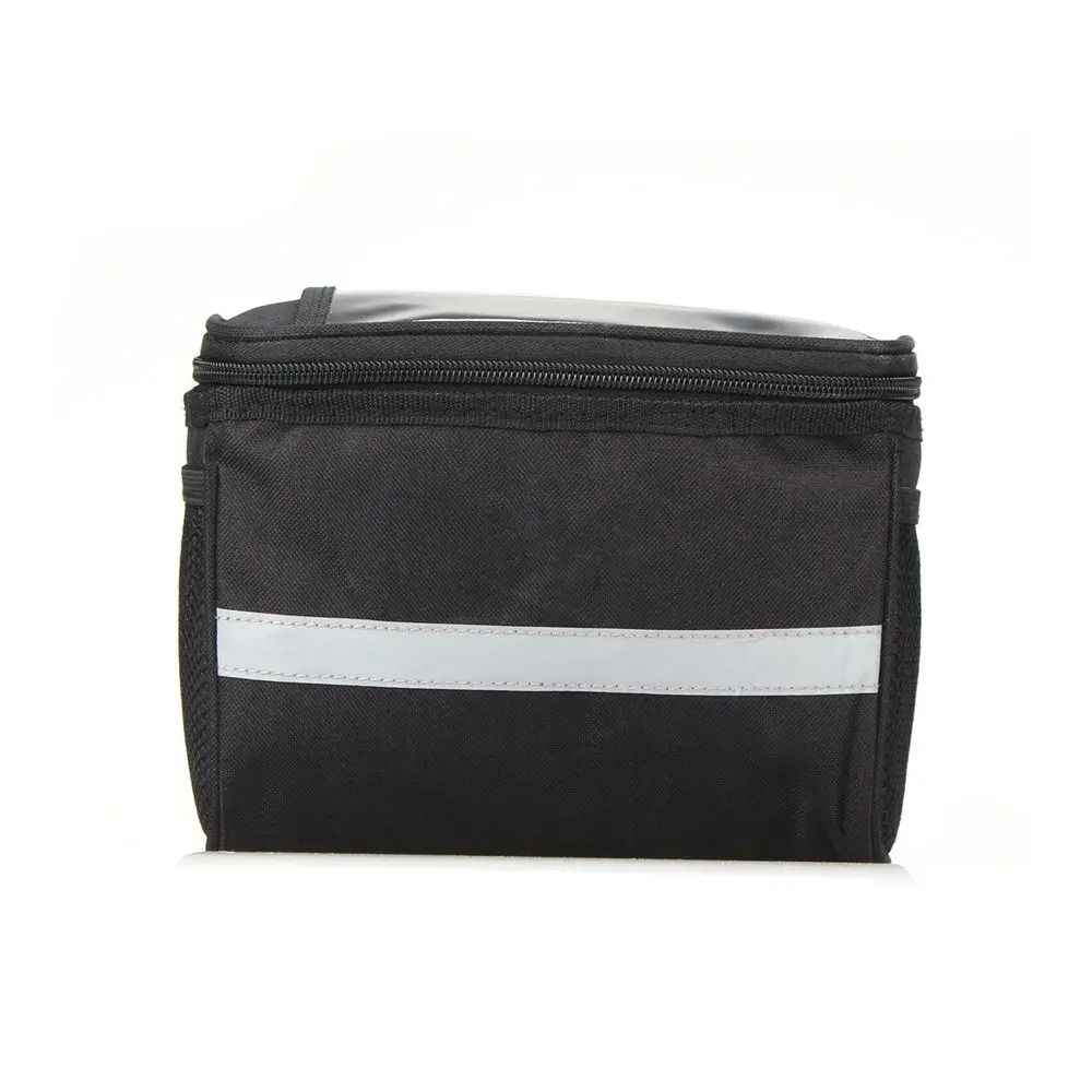 Reflective Handlebar Storage Bag HighFidelity 15L Front Tube Pannier Professional Gear Basket 6