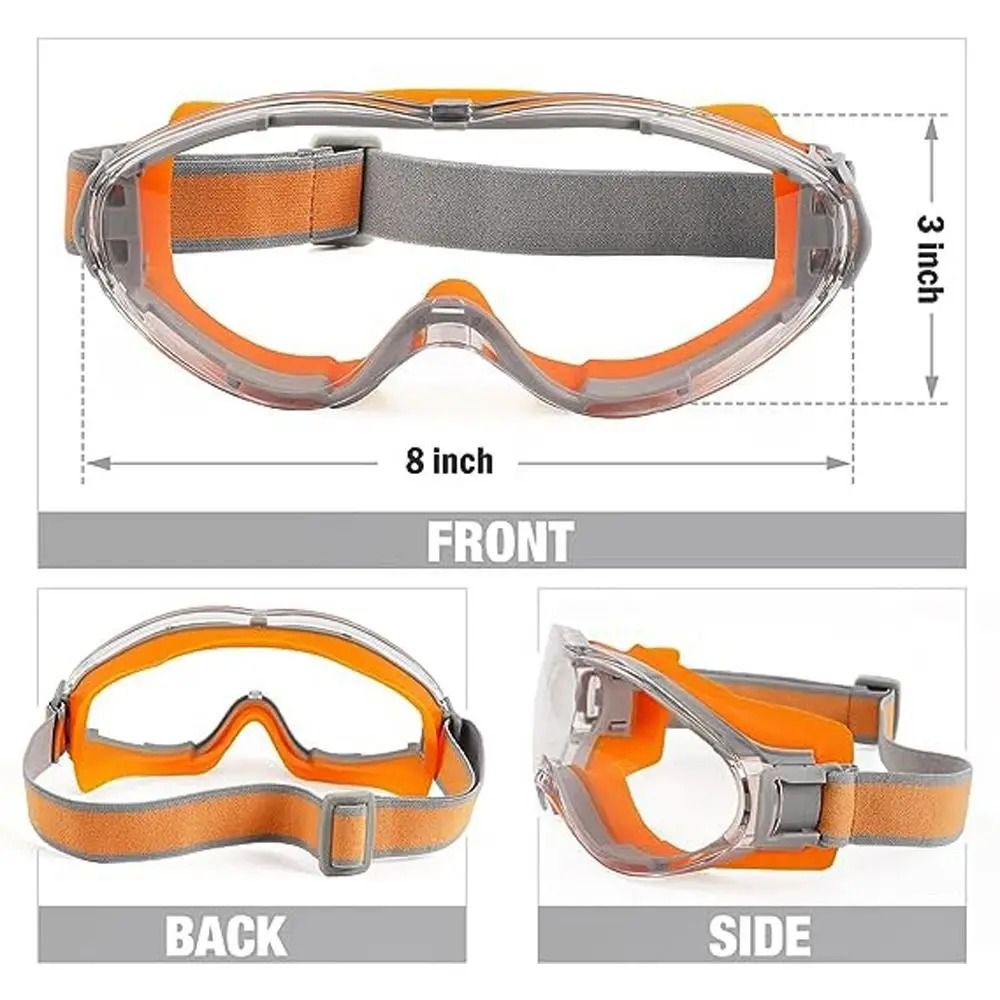 IndustrialGrade Safety Goggles HighFidelity AntiFog Lab Eyewear Professional OverGlasses Protecti 5