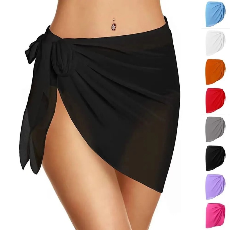 Chiffon Sheer Beach Sarong HighFidelity Bikini Wrap Professional Boutique Swimwear CoverUp 0