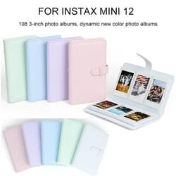 instax mini 108-pocket pu leather gallery | high-fidelity 3-inch instant photo storage & professional film archive