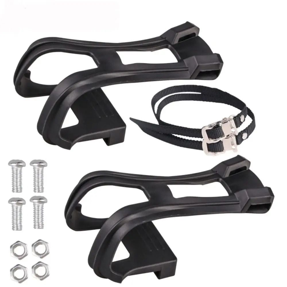 MTB Pedal Harness Set HighFidelity Toe Clip Strap Belts Integrated Bicycle Shoe Casing 3