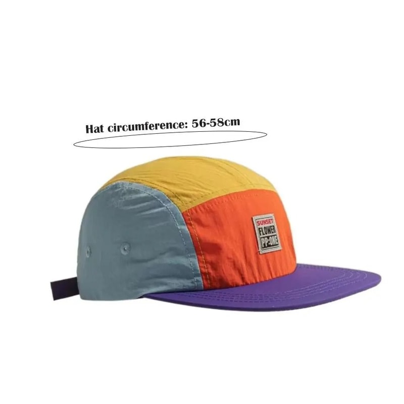Retro Japanese 5Panel HipHop Cap Professional QuickDry Sunscreen Tech 5