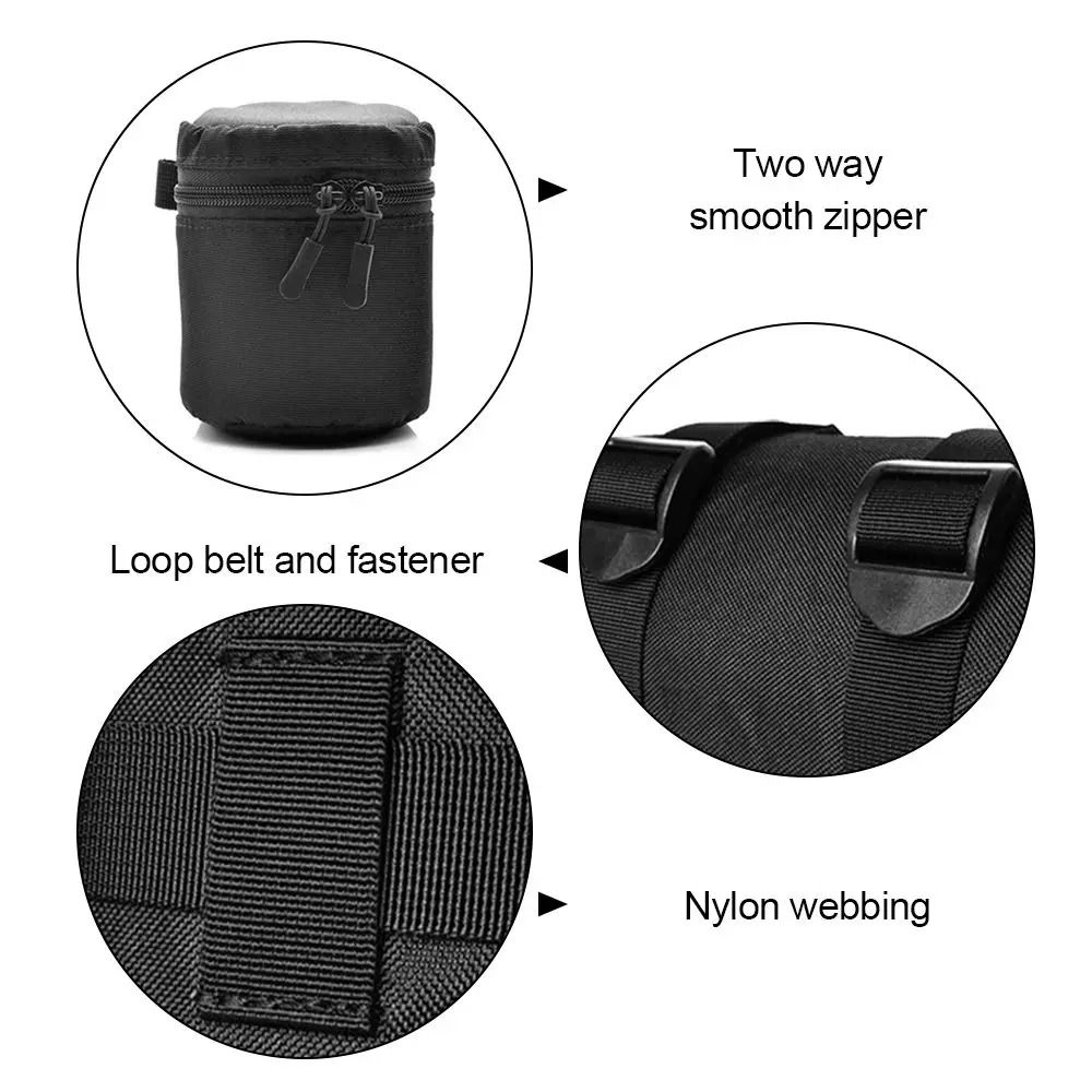 Deluxe Waterproof Camera Lens Gallery HighFidelity Soft Padded DSLR Pouch For Nikon Canon Sony 4
