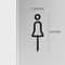 Architectural Brass Toilet Signage HighFidelity Male Female Door Labels With Professional Gold Fi 4