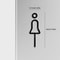 Architectural Brass Toilet Signage HighFidelity Male Female Door Labels With Professional Gold Fi 4