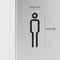 Architectural Brass Toilet Signage HighFidelity Male Female Door Labels With Professional Gold Fi 5