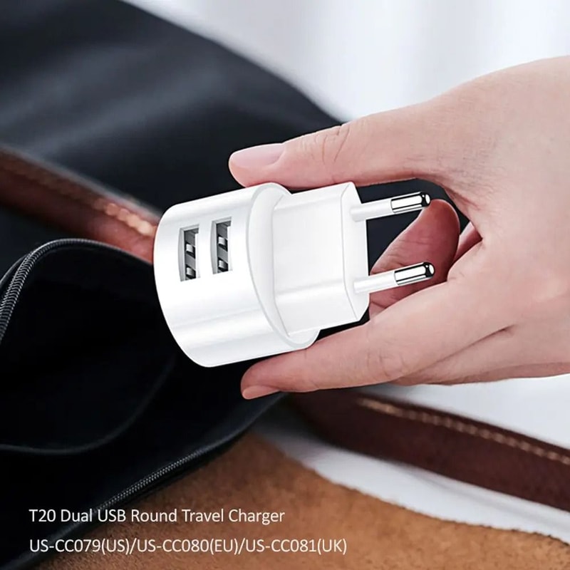 DualUSB QuickCharge Hub HighFidelity 5V 21A Mobile Charging Adapter Professional Power Logic 2