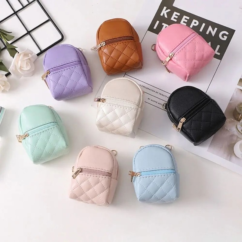 Miniature Crossbody Coin Purse HighFidelity PU Leather TechAccessory Professional MicroStorage Ga 3