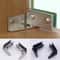Glass Cabinet Gallery HighFidelity NonPerforated Zinc Alloy Hinges Technical Hardware Logic 0