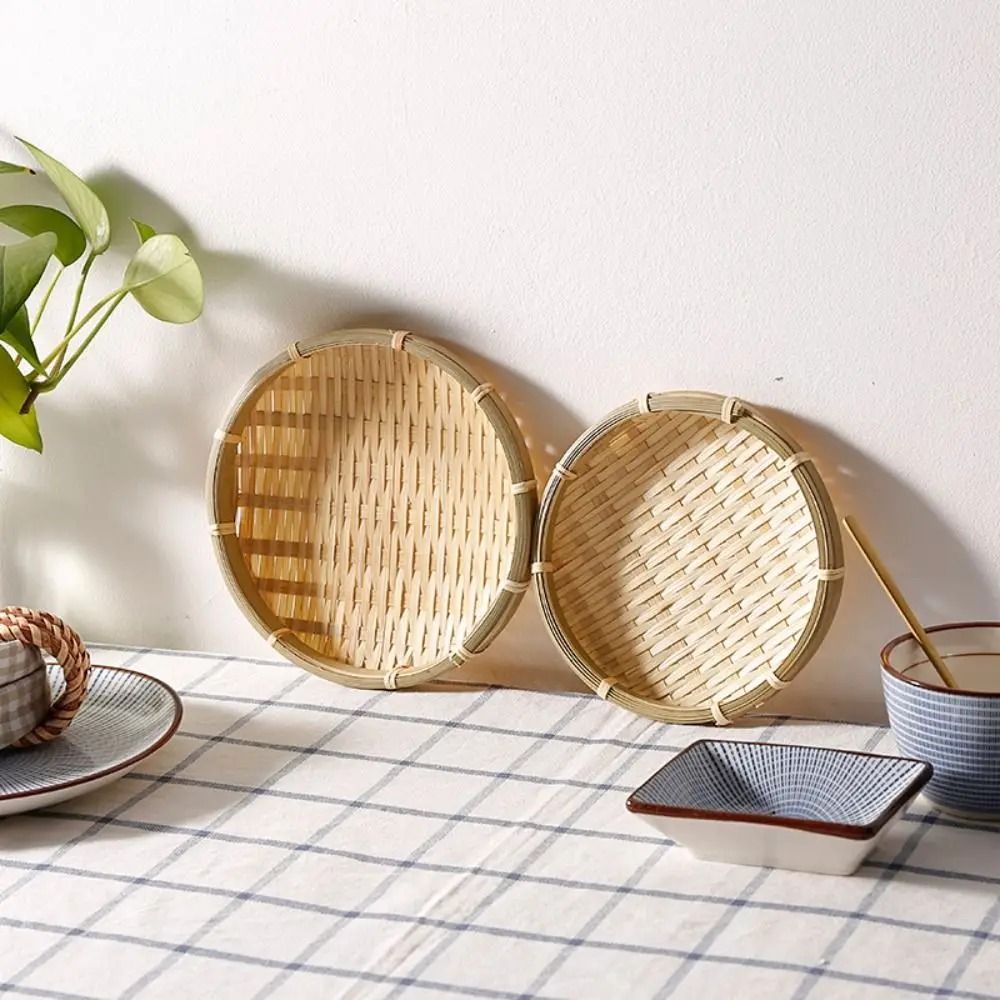 Artisan Bamboo Weaving Gallery HighFidelity Woven Tray Basket Professional Natural Storage Tech 1