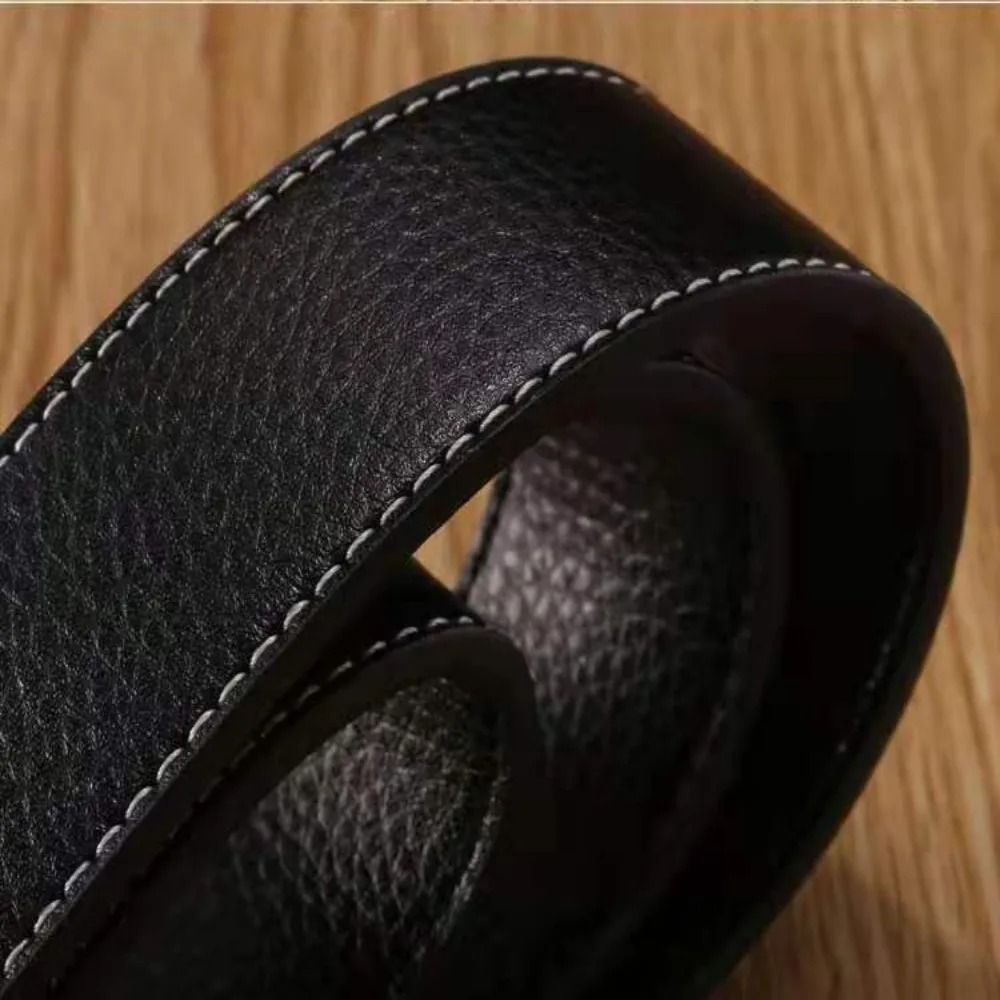 Genuine Leather Belt Gallery HighFidelity 37cm Luxury Strap Professional NoBuckle Logic 1