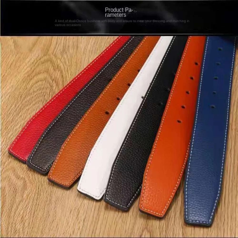 Genuine Leather Belt Gallery HighFidelity 37cm Luxury Strap Professional NoBuckle Logic 4