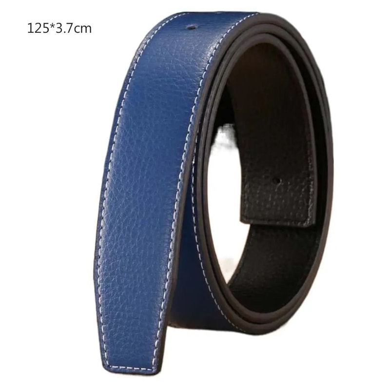 Genuine Leather Belt Gallery HighFidelity 37cm Luxury Strap Professional NoBuckle Logic 5