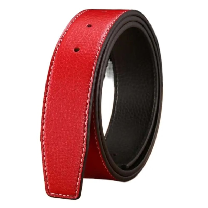 Genuine Leather Belt Gallery HighFidelity 37cm Luxury Strap Professional NoBuckle Logic 9