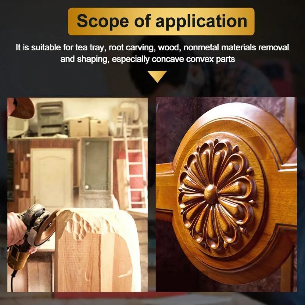 TimberSculpting Gallery HighFidelity 100mm Carbon Steel Grinding Wheel Technical Rotary Abrasive 1