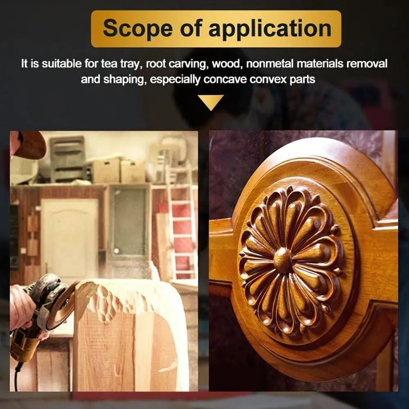 TimberSculpting Gallery HighFidelity 100mm Carbon Steel Grinding Wheel Technical Rotary Abrasive 1