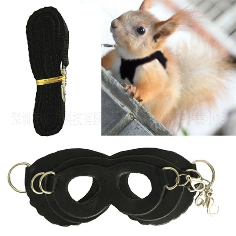 Small Pet Gallery HighFidelity PU Leather Hamster Harness Technical AntiLost Logic 2