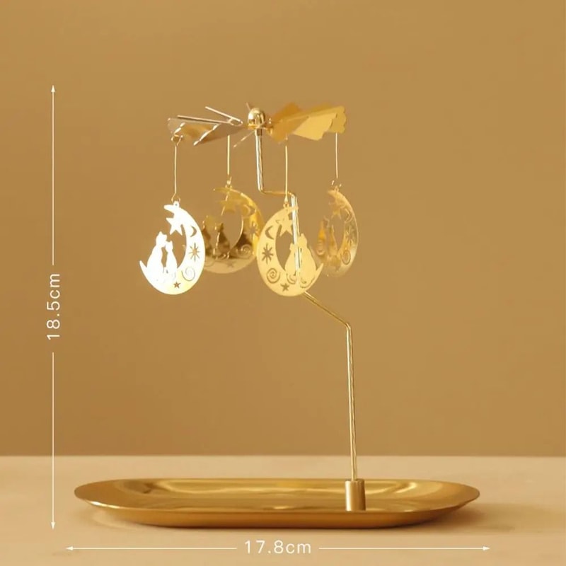 Architectural Kinetic Candle Gallery HighFidelity Rotating Metal Tealight Professional Atmosphere 10