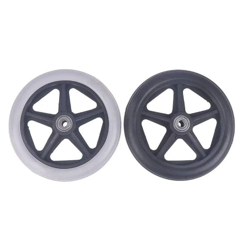 Wheelchair Replacement Front Castor Heavy Duty Solid Tire Logic 3