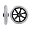 Wheelchair Replacement Front Castor Heavy Duty Solid Tire Logic 13