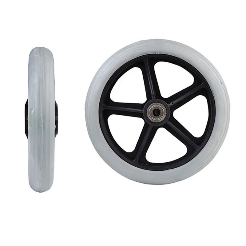 Wheelchair Replacement Front Castor Heavy Duty Solid Tire Logic 7