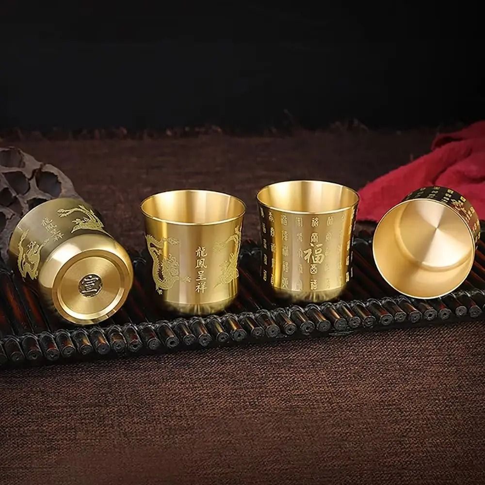 WealthAttracting Brass Cup Polished Cornucopia Aesthetic Logic 1