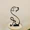 Abstract Dog Art Figurine Wrought Iron Minimalist Sculpture Logic 4